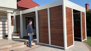 3K views · 47 reactions | zabudowa drewniana 600 x 400 cm z dachem stałym i zabudową panelami  __________  https://ruchomedeseczki.pl/ ☎ tel. 536964568  e-mail: kontakt@ruchomedeseczki.pl | Ruchome deseczki | Facebook