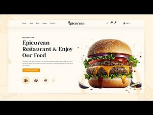 How To Create A Restaurant Website Using HTML And CSS Only | Restaurant Website Design