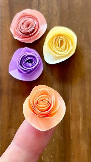Only ONE Sticky Note?! 🌹 Make This Cute Rose! #shorts