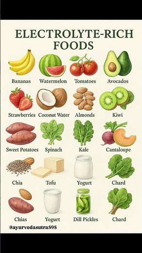 🌟 Top 15 Electrolyte Rich Foods | Boost Energy & Stay Hydrated 🥑🍌💧