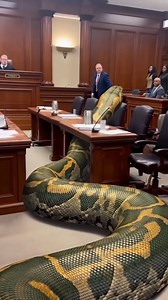 Without warning, a colossal snake emerged into view and began gliding forward in long, heavy waves of motion. The creature’s body stretched endlessly behind it as it slid across the floor with terrifying control, lifting its head high and sweeping side to side as if scanning everything in its path. The sheer size and steady momentum of the snake caused immediate panic as it displaced anything that stood in its way. This video is fictional and computer-generated. No real events are depicted. | Al