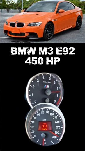 315km! BMW M3 E92 450 Hp