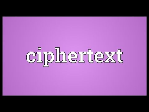 Ciphertext Meaning