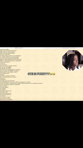 taking a rice purity test / steyeuh on yt@stei #2 #steyeuh #stei #steimemes #steiverse #steilyst #fypシ゚viral