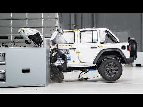 2026 Jeep Wrangler 4-door driver-side small overlap IIHS crash test