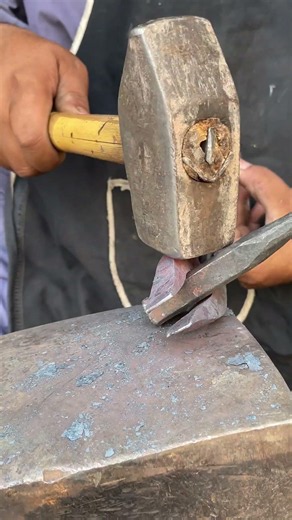 Forging & Setting Blacksmith Tongs 🔥 | Traditional Metalworking #shorts