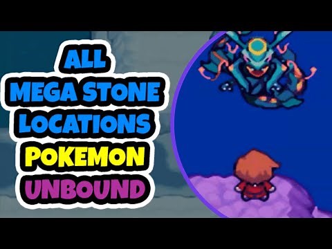 ALL MEGA STONE LOCATIONS - POKEMON UNBOUND