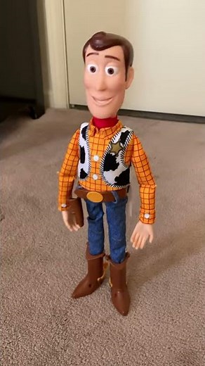Toy Story 4, Sheriff Woody, with Interactive Drop-Down Action - Demonstration.