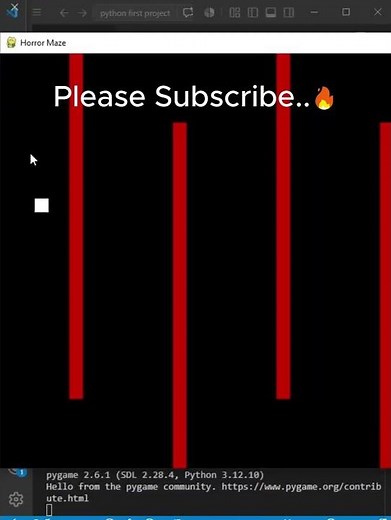 Make a Maze Game in Python #Python #shorts
