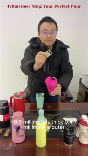 A beer mug that brings you endless joy and (free-flowing drinking)! #Thermos#Vacuum Cup#Thermal Flask#Vacuum Flask#Travel Mug