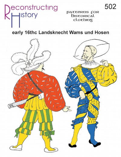 RH502 — Quick Print Landsknecht Wams & Hosen German Renaissance Doublet Pattern - Etsy