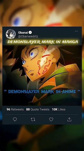 There deamon slayer mark in manga
