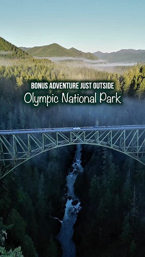 Jeff Rhoades on Instagram: "The High Steel Bridge is one of the tallest bridges in the United States and is a must-add to your trip to Olympic National Park or your tour of the Olympic Peninsula. Spanning 685 feet, the bridge’s deck sits 375 feet above the South Fork of the Skokomish River. Built by the Simpson Logging Company in 1929 to transport lumber via rail to the company’s mill in Shelton, it remains the tallest railroad bridge ever built in the United States. In 1964, it was converted in
