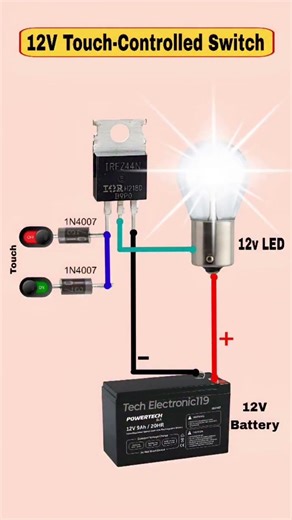 12v touch controlled switch