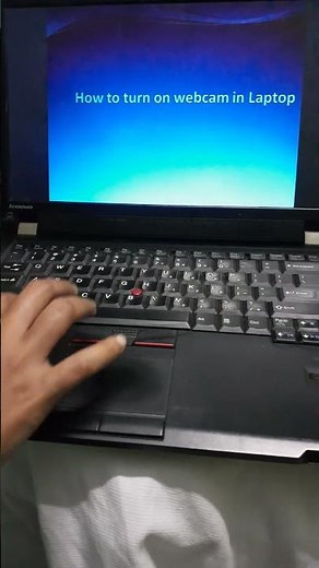 How to turn on the camera in laptop