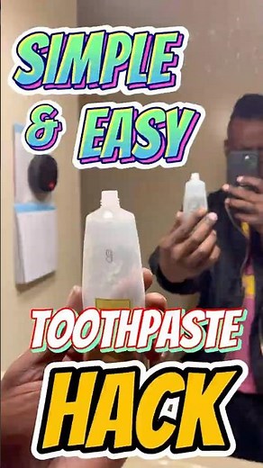 SIMPLE STUPID TOOTHPASTE HACK 🦷 | #fyp #diy #viralhack #likeandsubscribe