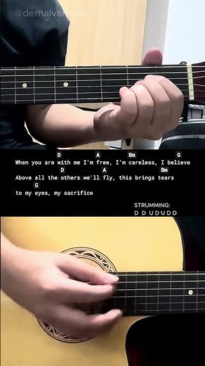 My Sacrifice - Creed | Easy Guitar Chords Tutorial For Beginners (CHORDS & LYRICS) #guitarlesson
