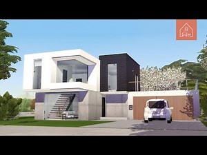 Modern Glass House 🏙️ | The Sims 4 Speed Build in 4K ✨ | No CC