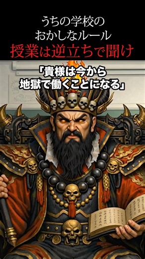 【怖い話】授業は逆立ちで聴かなければいけない