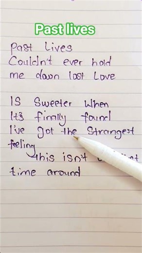Past lives lyrics song by Jon poppii #pastlives #lyrics #music #short