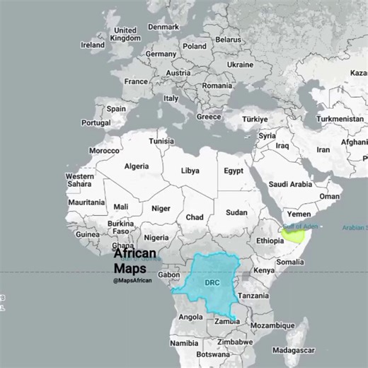 🤯🫡 Once you see it …. The true size of DR Congo after adjusting for map deformation.