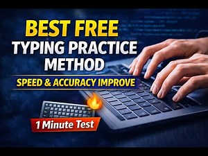 Best Free Typing Practice Method ⌨️ | Speed & Accuracy Improve | 1 Minute Test