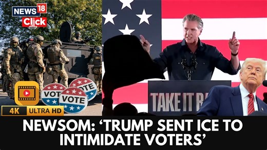 US News: California Guv Newsom Accuses Trump Of Voter Intimidation Using ICE At Dodger Stadium https://www.youtube.com/watch?v=BcMD41KWLXQ #USNews #California #GavinNewsom #DonaldTrump #VoterIntimidation #Election2025 #ICE | News18 | Facebook
