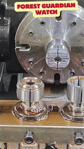 Grade 5 Titanium Backcase CNC Machining | Forest Guardian Watch