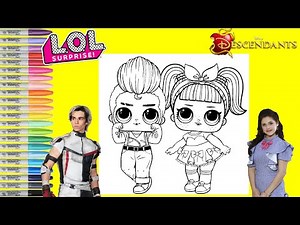 LOL Surprise Dolls Makeover as Disney Descendants 3 Carlos and Jane LOL Surprise Repainted