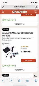 PAC RP4-FD11 vs iDatalink Maestro SR Interface? - Ford F150 Forum - Community of Ford Truck Fans