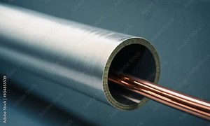 Corrugated Tube Electric Conduit Pipe with Copper Power Supply Installation