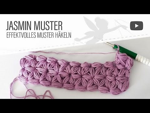 Häkeln: Jasminmuster häkeln / Blütenmuster häklen