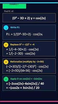 Differential Equations Hack – PI of sin(ax) & cos(ax)