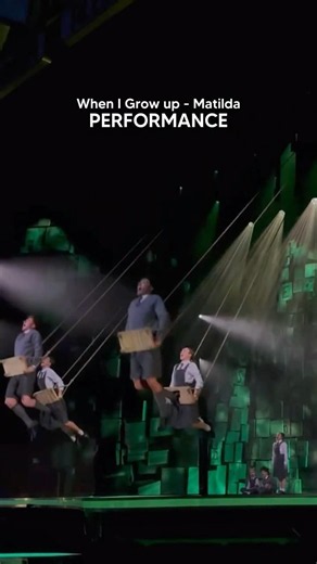 Matilda swings in rehearsal vs performance 🎭
