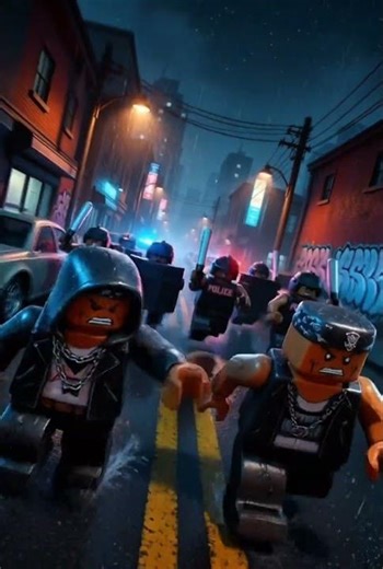 Roblox Gangsters vs Police 🚨 High-Speed Night Chase! #roblox #robloxshorts