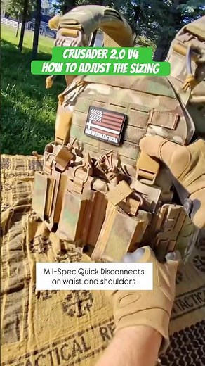How to Adjust the Sizing on our Redemption Tactical Crusader 2.0 #platecarrier #tacticalgear #shorts