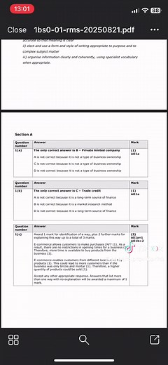 2025 GCSE Edexcel Business Paper 1 Revision Guide