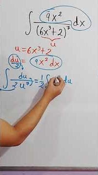 ⚡️ Integrals by Substitution | Easy and Fast! #shorts #mathematics