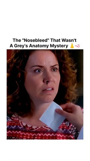 CineCore | Think your seasonal allergies are bad? Imagine finding out your "nosebleed" is actually a living, breathing guest! 😱 In this classic Grey's... | Instagram