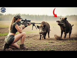 Brave girl | hunting wild boars and deer, female hunter named Milan saves villagers' farm.