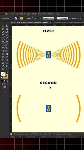 Scale objects in adobe illustrator.#adobeillustrator #posterdesign #socialmediadesign #axplore
