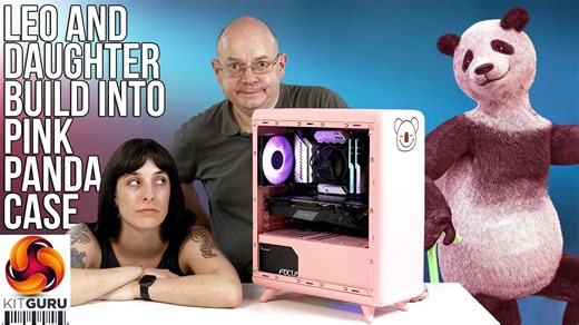 Leo and Rosie PC build into Golden Field Lucky Pink Panda case