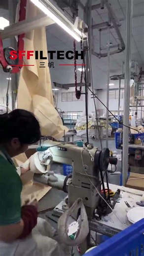 Smart Sewing Line for Dust Filter Bags #SFFILTECH#DustFilterBag#AutomaticProduction#SmartSewingLine