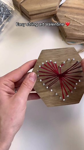 Easy String Art Class for Valentine's Day