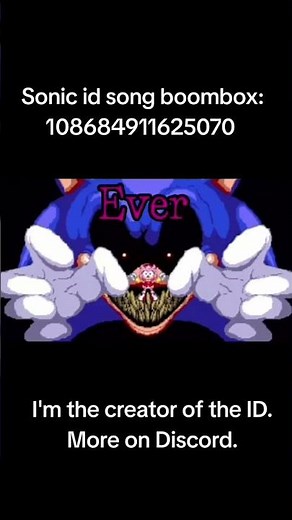 Sonic id song boombox roblox #sonic #роблокс #roblox #boombox #song #music #sonicexe #exe