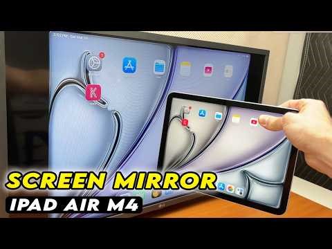 iPad Air M4 : How to Use AirPlay to Screen Mirror on TV