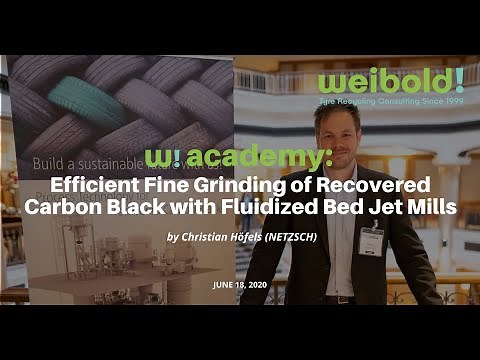 Efficient Fine Grinding of Recovered Carbon Black with Fluidized Bed Jet Mills (Netzsch Webinar)