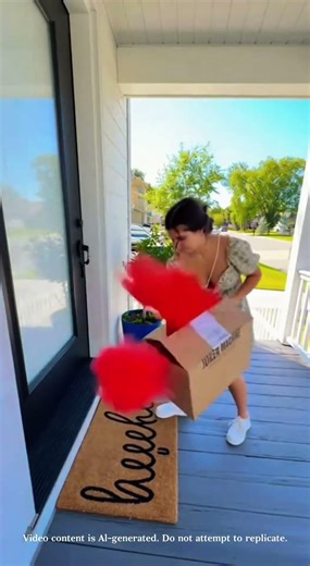 Porch exploding package box with glitter#prank#glitter #usa