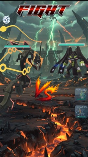 ✨️ Mega rayquaza ⚔️ complete form zygarde battle ❤️‍🔥