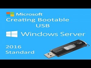 How to Create a bootable Windows Server 2016 USB Media Flash Drive using Rufus.